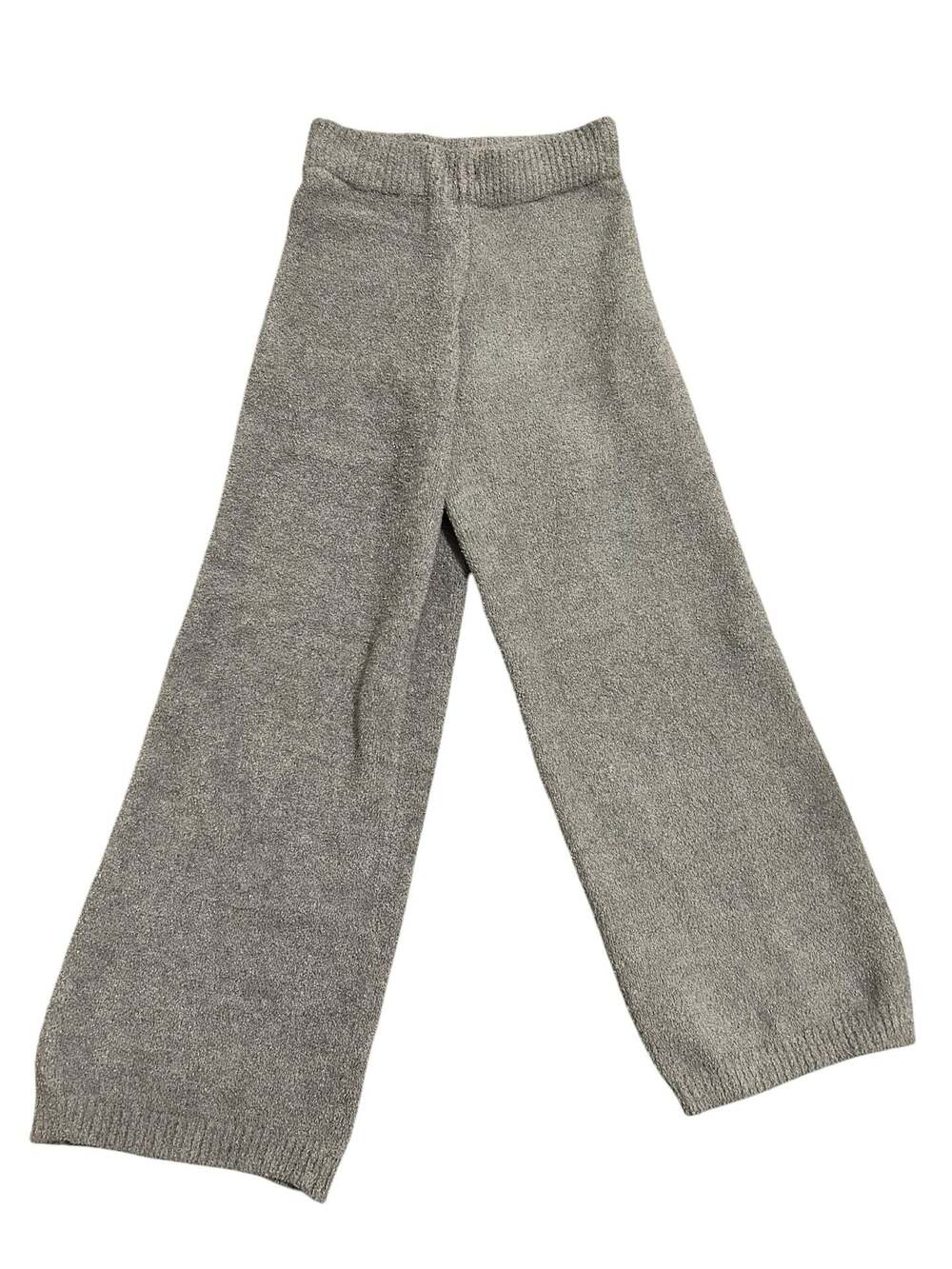 Happily Grey Fuzzy Knit Wide Leg Sweater Pants Medium